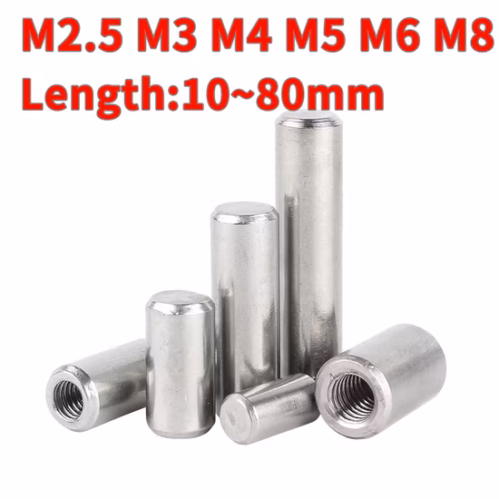 中国サプライヤー Tolerancia 炭化タングステンねじ付きダウエル ピン